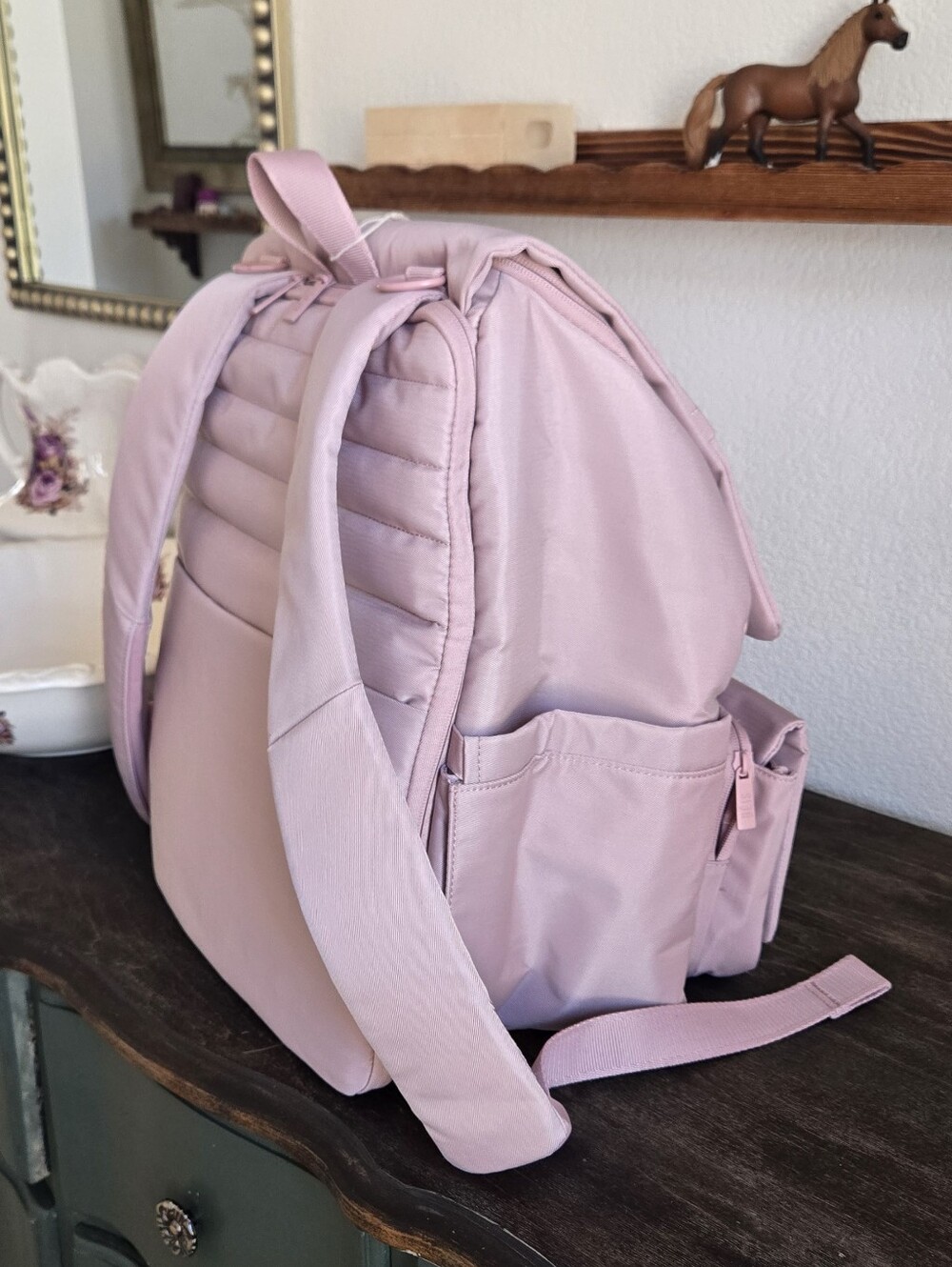 Beis Ultimate Diaper Backpack In Atlas Pink - Picture 6 of 10